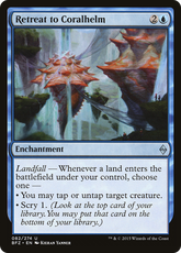 Retirada para Elmo de Coral / Retreat to Coralhelm - Magic: The Gathering - MoxLand